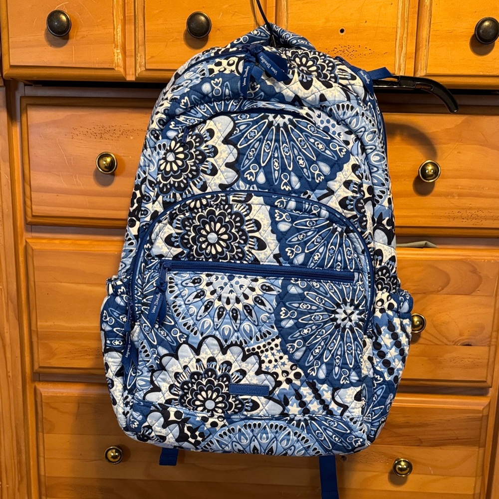 Vera Bradley Blue Star Medallion Campus backpack
